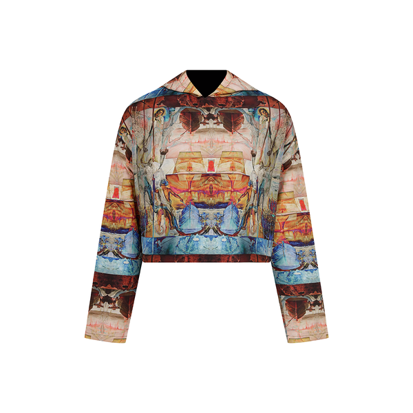 Hooded Crop Raincoat