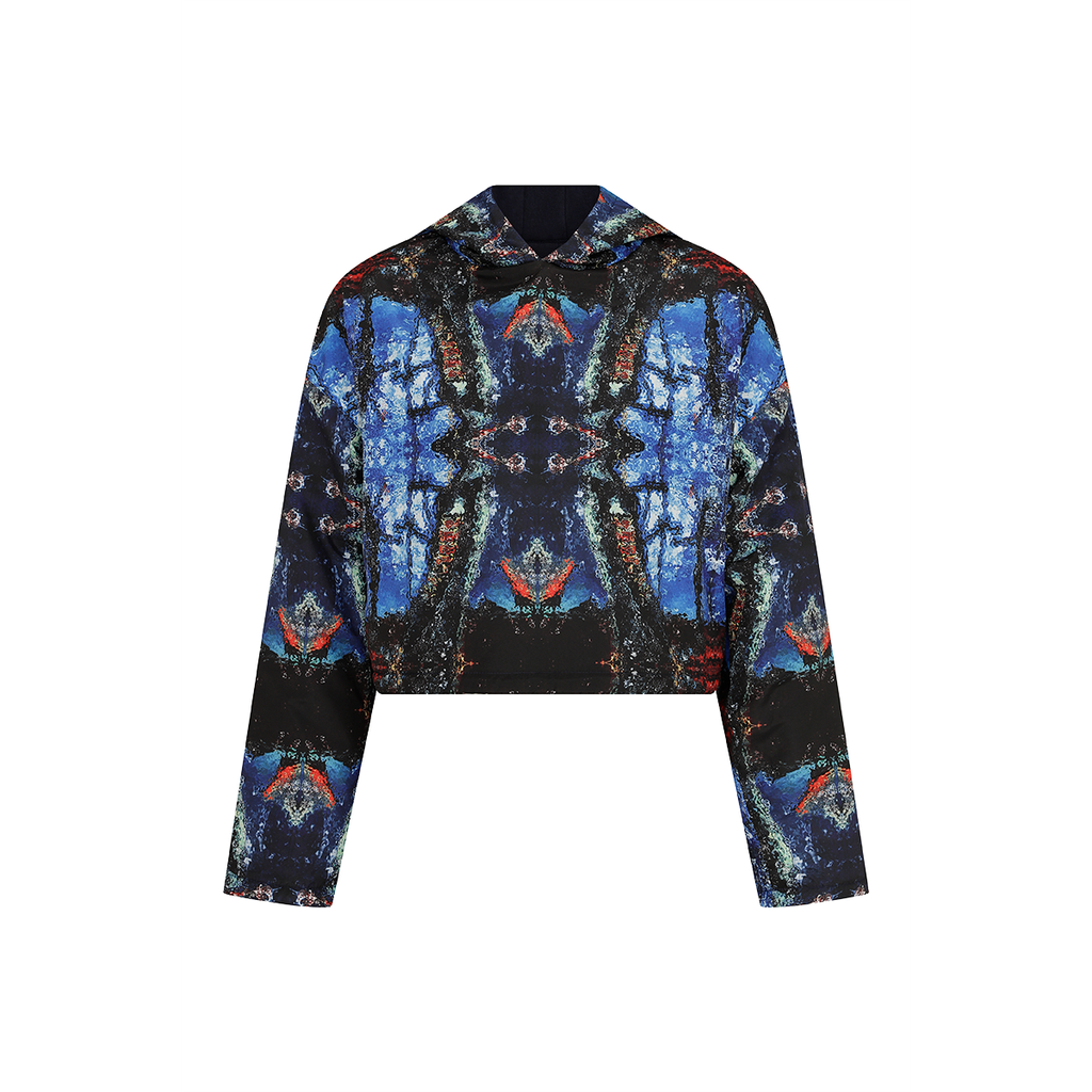 Hooded Crop Raincoat