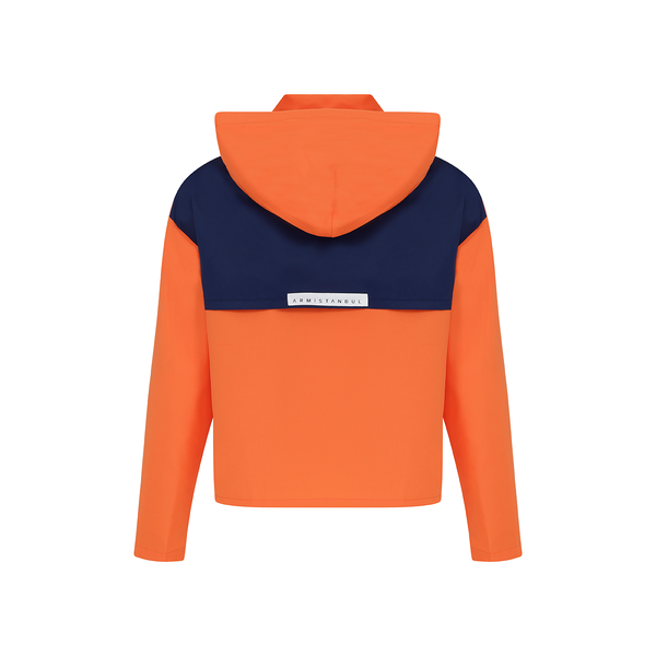 Orange Hooded Jacket